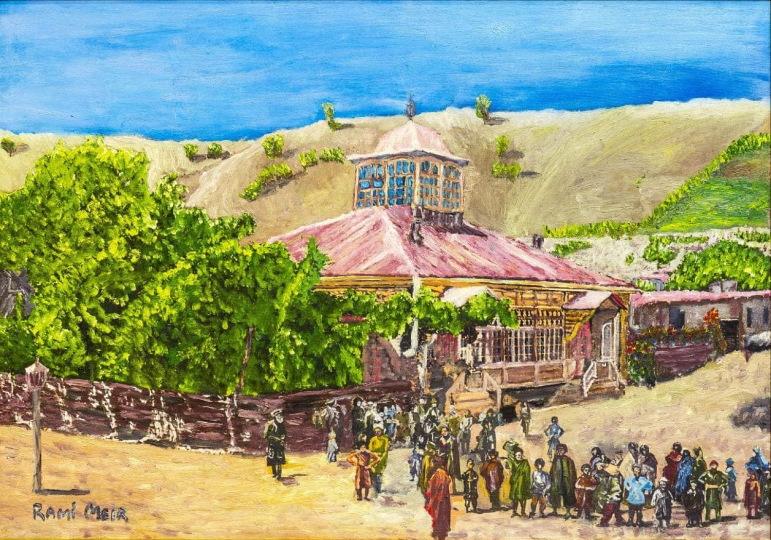 Картина Rami Meir – Старинная синагога в Губе