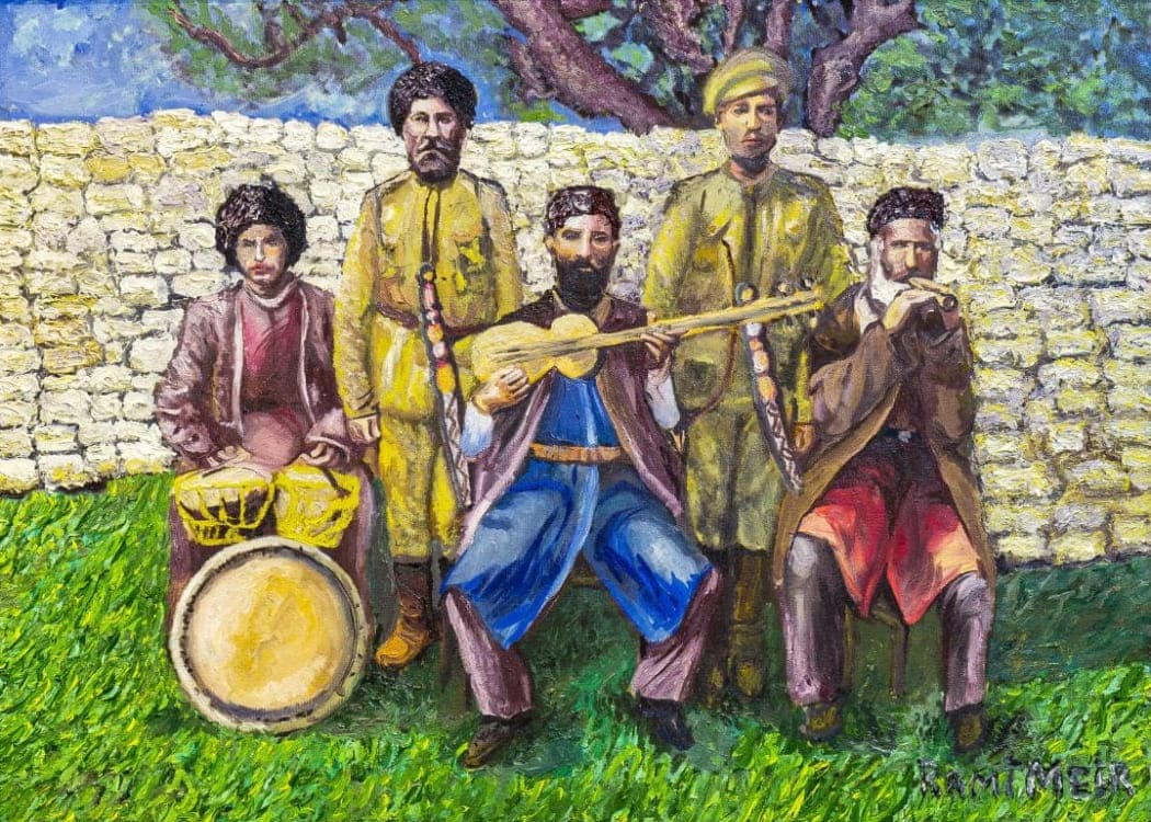 Картина Rami Meir – Проводы горских евреев в царскую армию