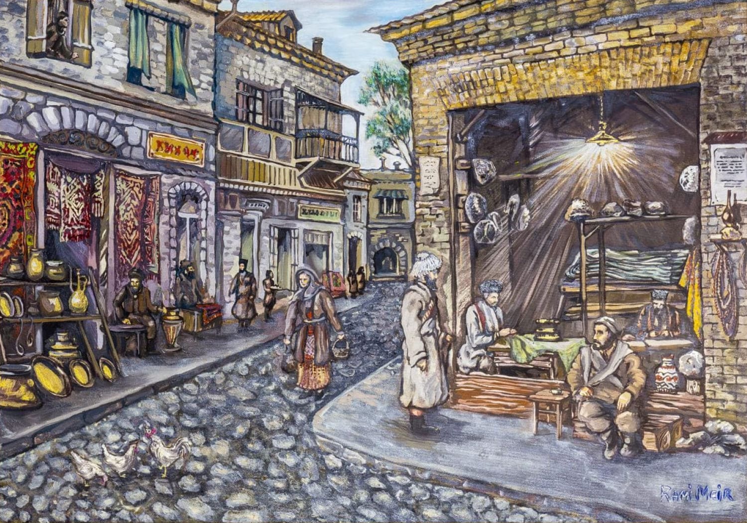 Картина Rami Meir – Улочки старого Баку